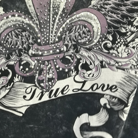 Grunge Biker Tshirt Metal Grommets Reverse Tie Die - Picture 9 of 17